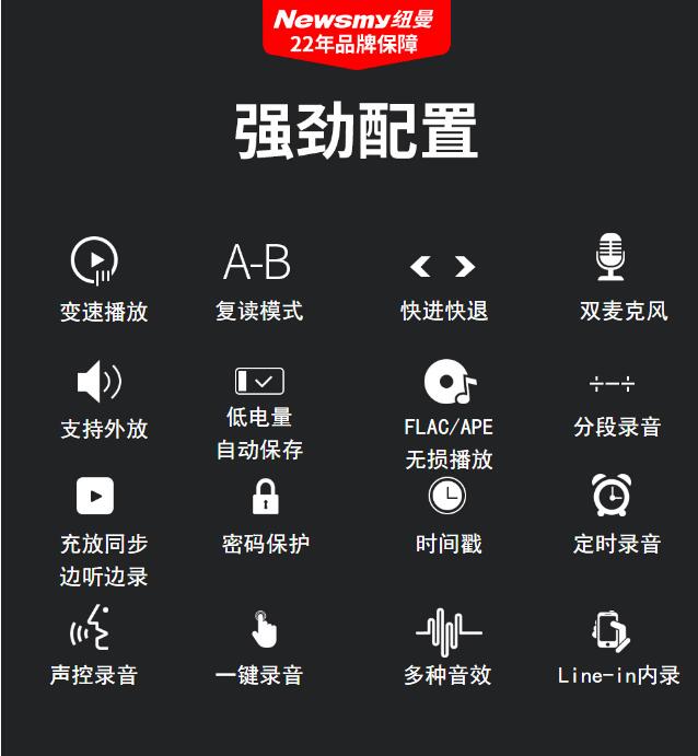 纽曼 Newsmy 录音笔v19 8g 深锖色 纽曼 Newsmy 录音笔v19 8g 深锖色