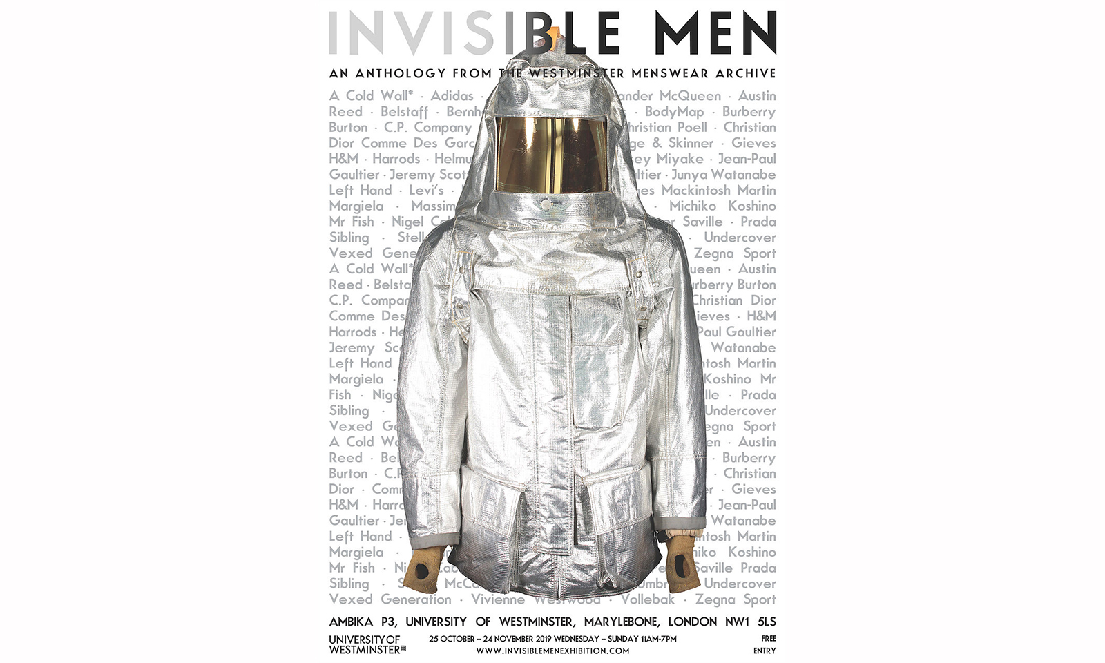 研究男装设计语言，展览《Invisible Men》即将于伦敦展开