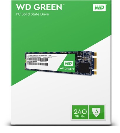 西部数据（WD）240GB SSD固态硬盘 M.2接口(SATA总线) Green系列