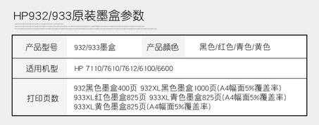 HP 932XL（CN053AA）黑色墨盒-2