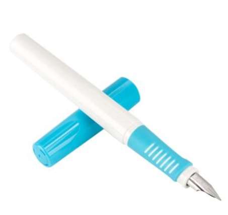 得力A917矫姿钢笔(可擦纯蓝/笔壳浅蓝)（12支/盒  ,每盒起订）-2