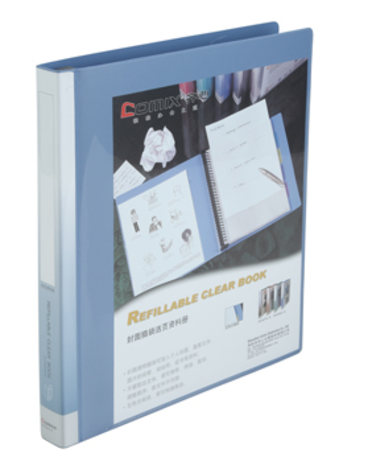 齐心 NF406A-S 办公必备活页资料册 A4 20袋30孔塑胶夹(10个/箱)-2