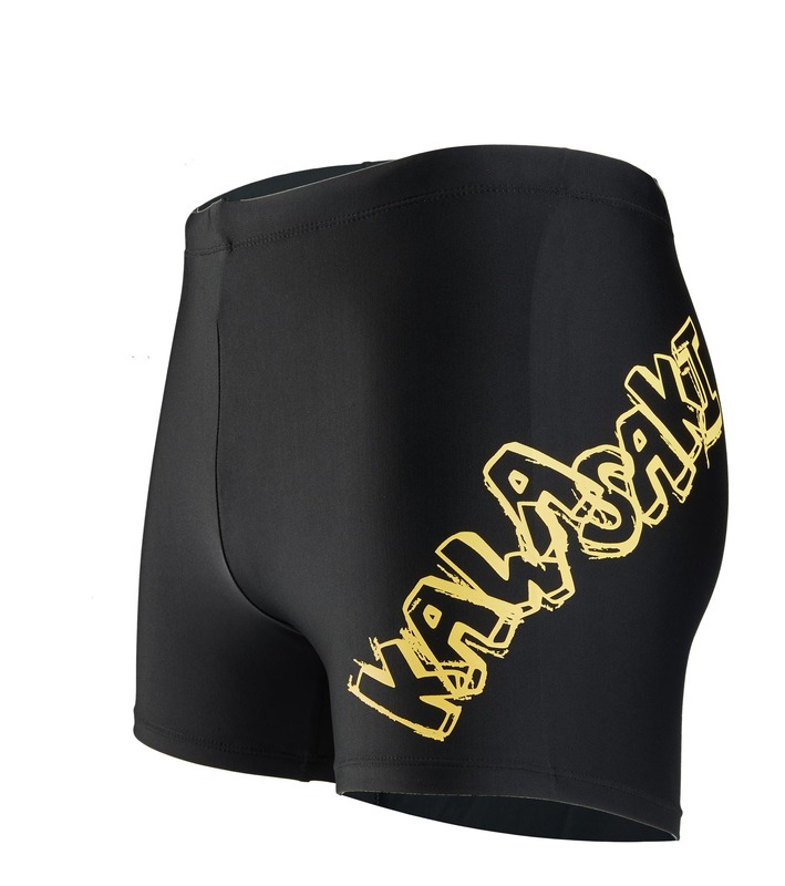 平角泳裤 SW-S1021 黑色/黄色