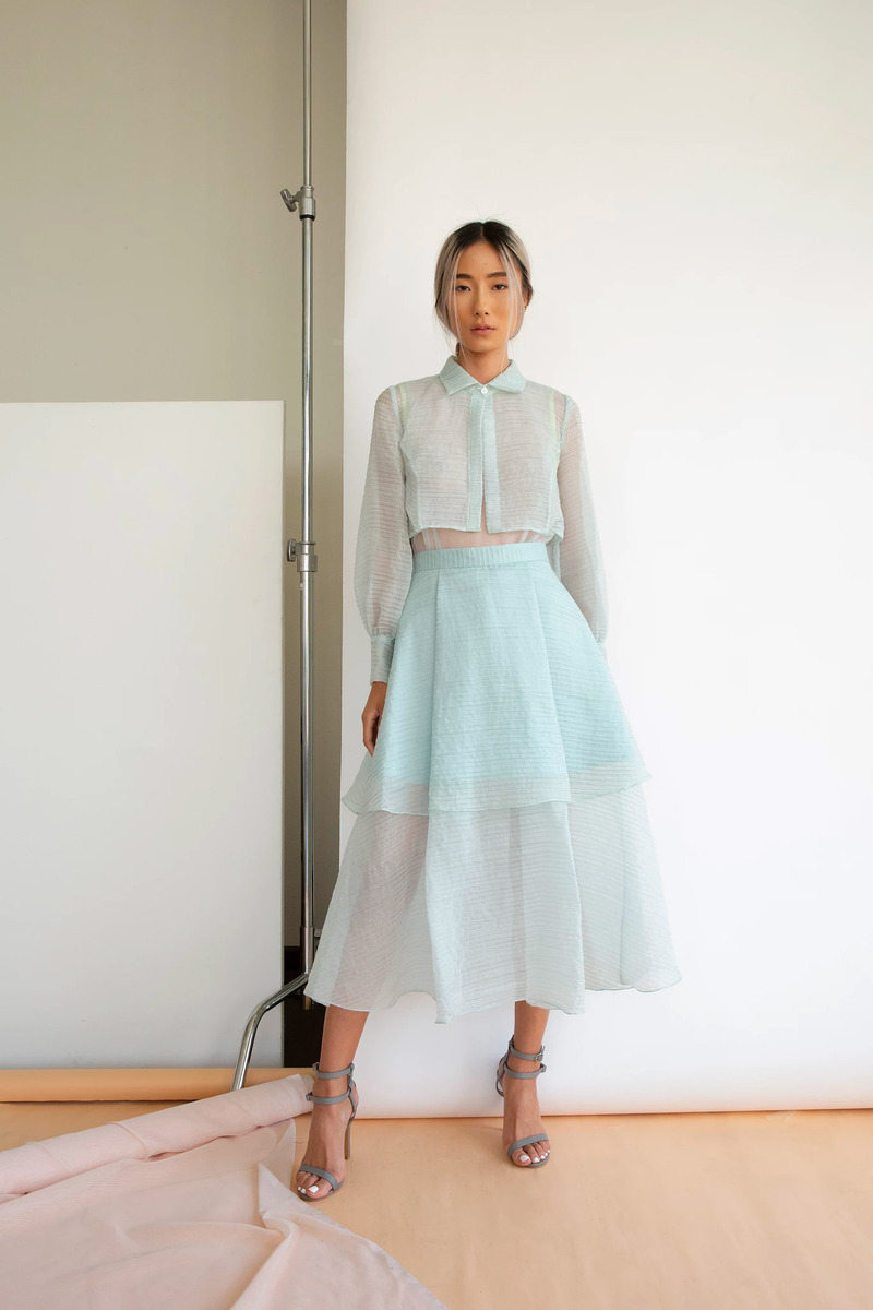 STEWART TOP IN DUSTY MINT