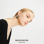 摩登博物馆 珍珠造型系列 几何造型耳环
