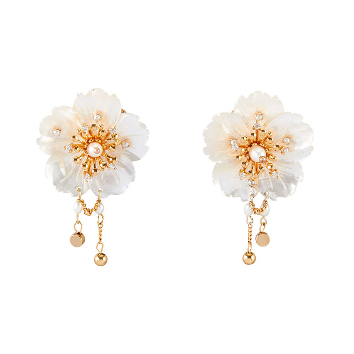 珍珠造型系列 几何造型耳环