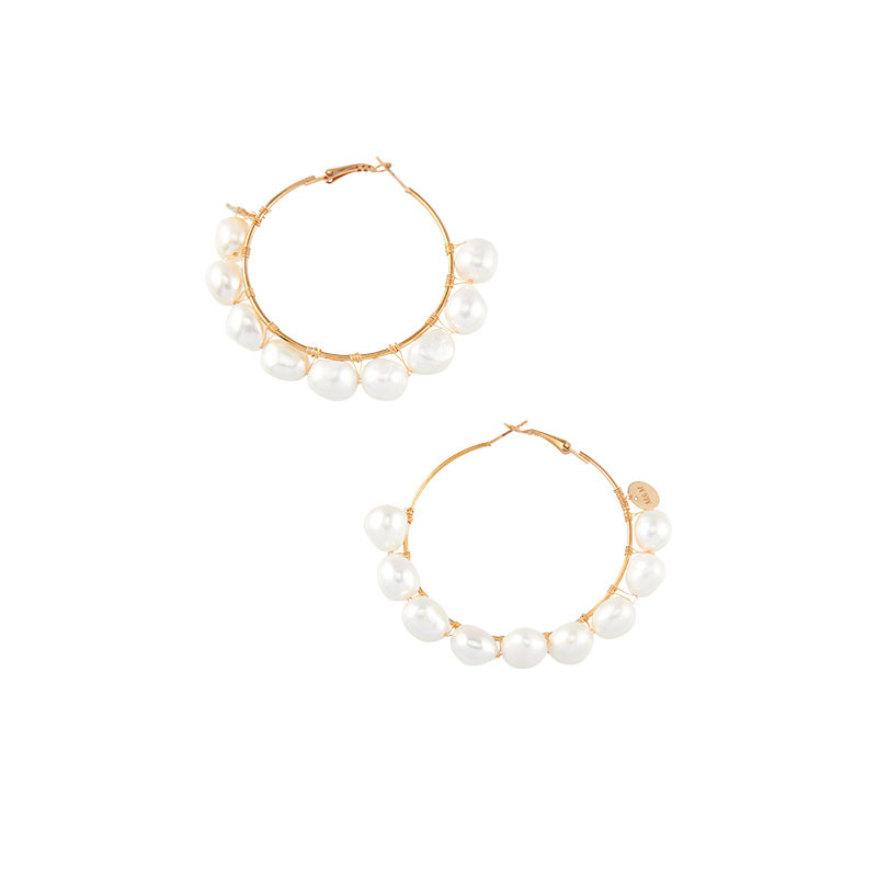 珍珠造型系列 几何造型耳环