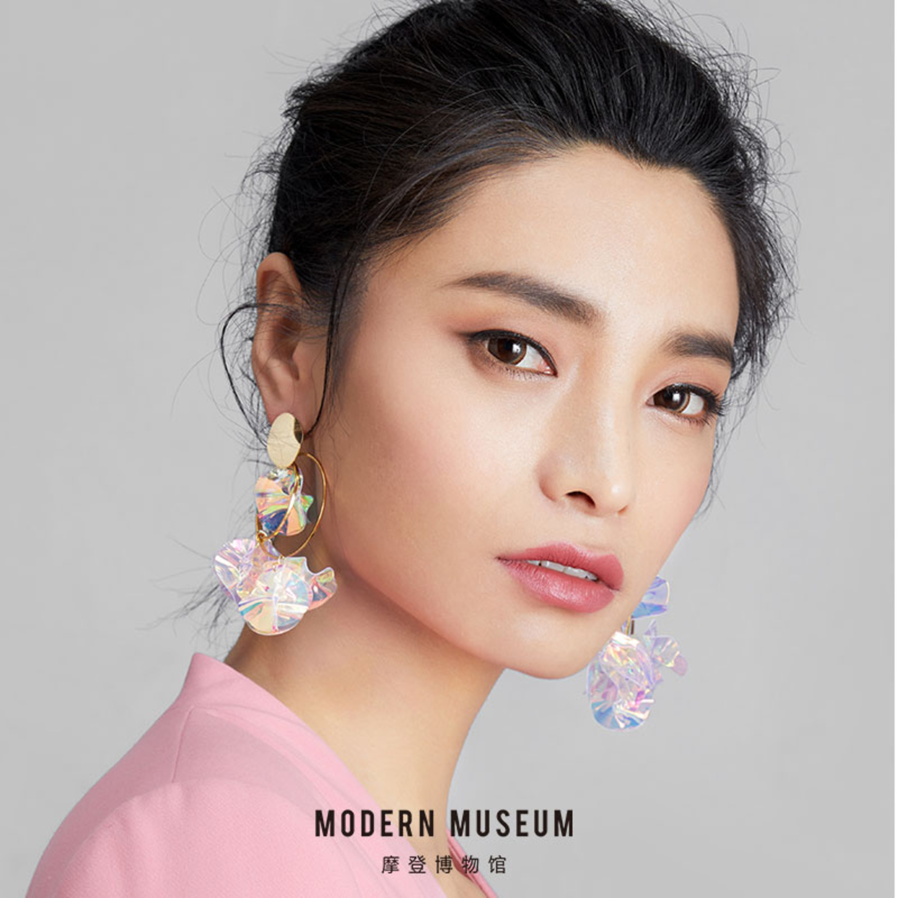 珍珠造型系列 几何造型耳环-2