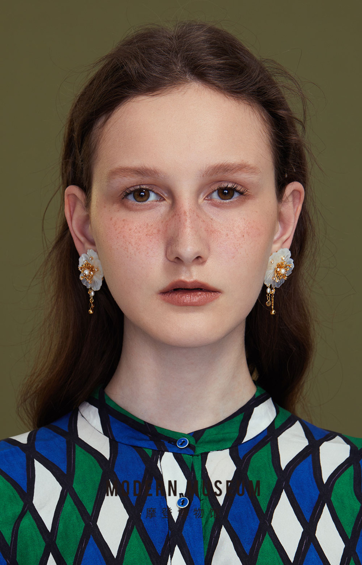 珍珠造型系列 几何造型耳环-2