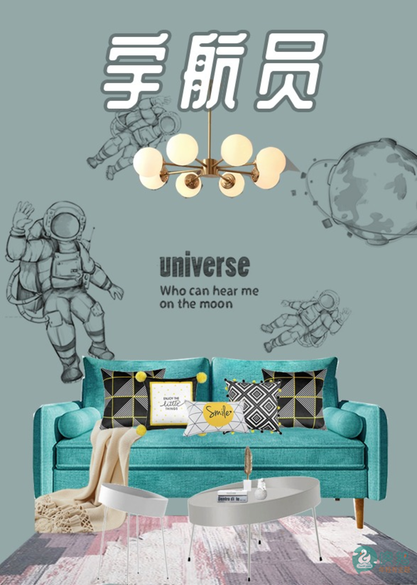 宇航员     北欧主题