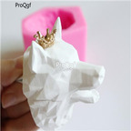 25Usd wolf head Ngryise 3D cake soap Die Mold