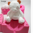 25Usd geometry bear Ngryise 3D cake soap Die Mold
