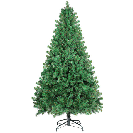 SHareconn 8ft Unlit Premium Artificial Spruce Hinged Christmas Tree with 800 Branch Tips and Metal-6