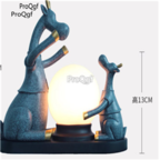 Ngryise family choice 4  color choice 1Pcs A Set Geometric Animal Modern Light Statue Craft