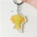 18usd Ngryise 3pcs a set gold Axolotl cute keychain