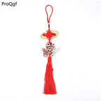 15usd Ngryise style Chinese knot dancing lion keychain