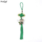 15usd Ngryise green Chinese knot dancing lion keychain