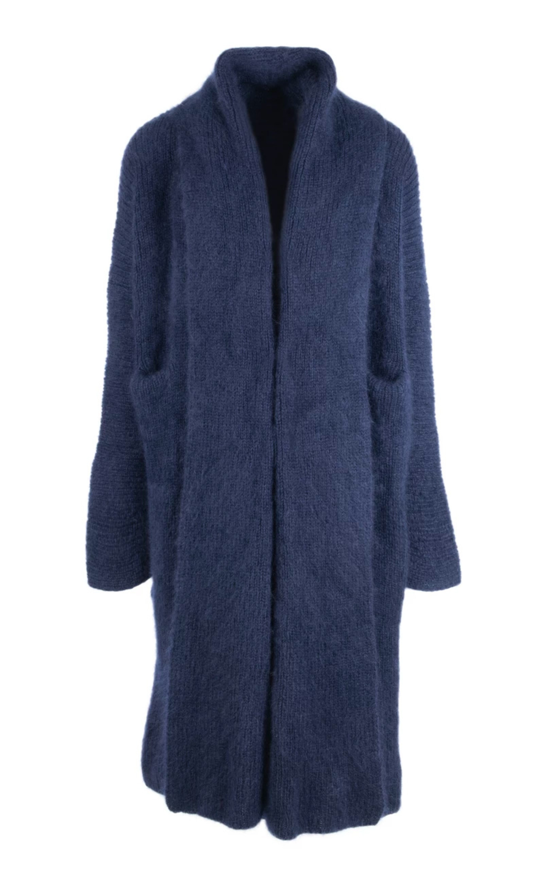 SILK SHIRT DRESS NAVY PRINT-2