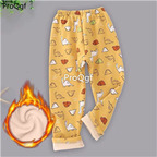 16usd ProQgf 1Pcs A Set children winter under pant for height 100cm 110cm 120cm 130cm 140cm 150cm
