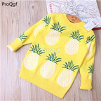 15usd Ngryise pineapple girl autumn spring sweater