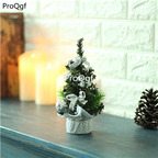12usd ProQgf 2Pcs A Set christmas gift party favor fake christmas tree