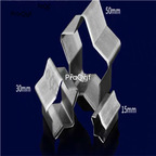 13usd Ngryise five star   leather cutter die mold 15mm 30mm 50mm