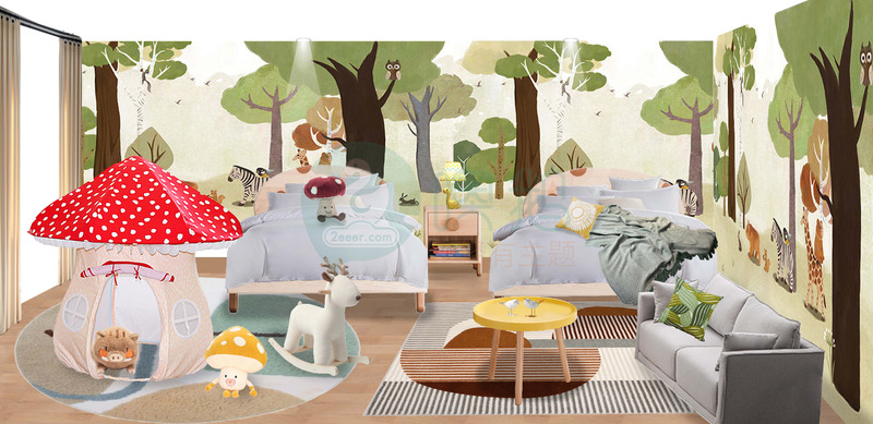 蘑菇屋    儿童主题