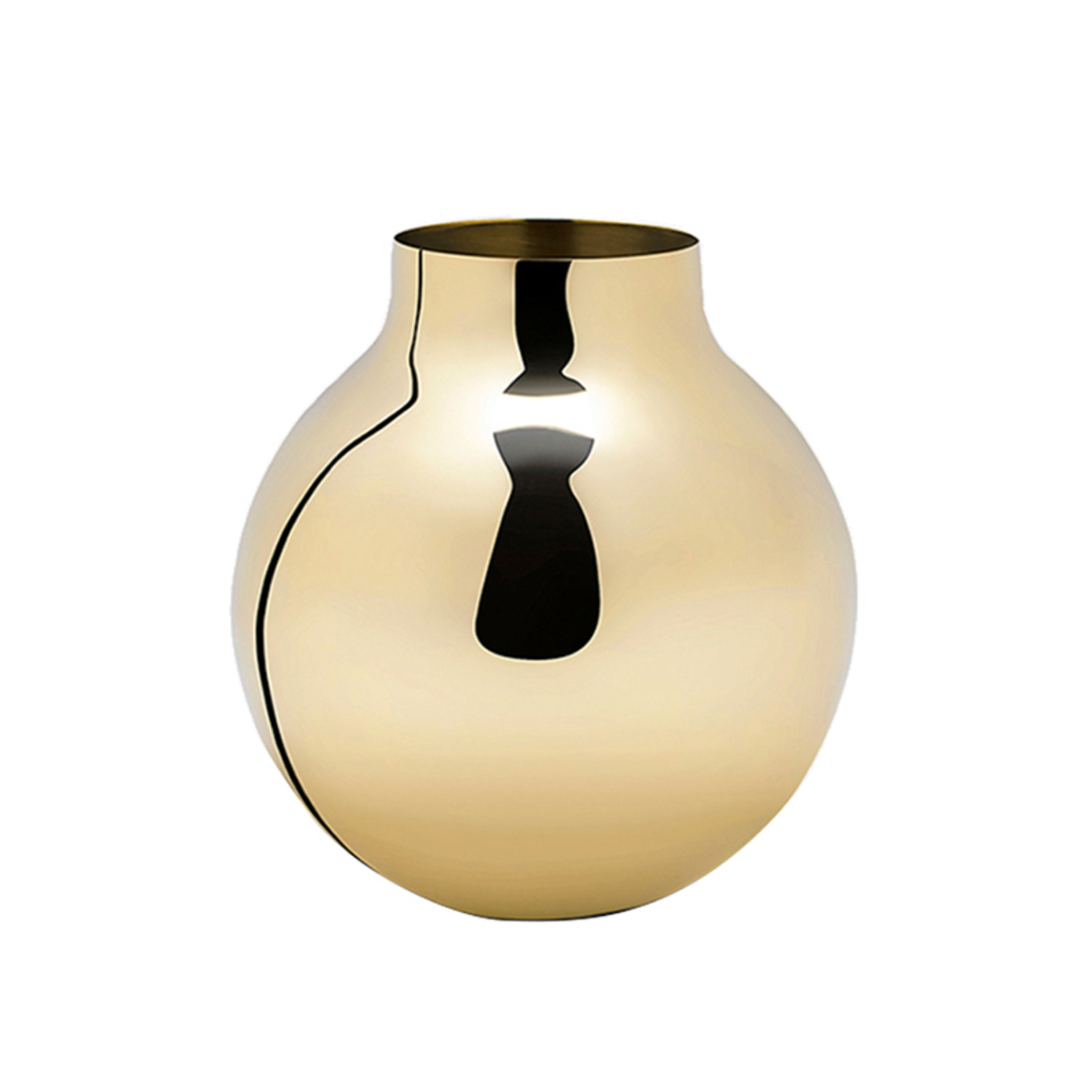 瑞典SKULTUNA Boule Vase黄铜花瓶花器