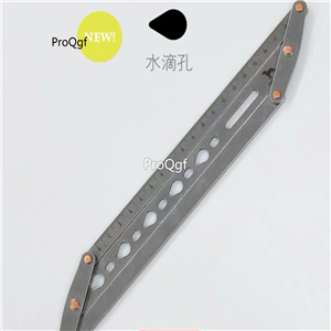 29USD Ngryise 1 Set Manual leather auxiliary ruler teardrop