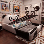 1699usd Ngryise 1 Set children animal style white or pink  fashion bed