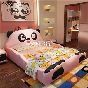 1699usd Ngryise 1 Set children animal style white or pink  fashion bed