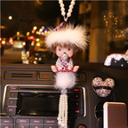 39.9usd Ngryise 1Pcs A Set mengqiqi car statue small decoration