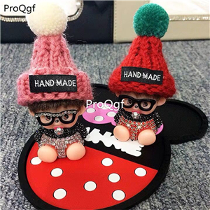 39.9usd Ngryise 1Pcs A Set shining mengqiqi with mat car statue small decoration