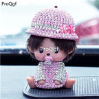 29.9usd Ngryise 1 Set shining mengqiqi with hat car statue small decoration