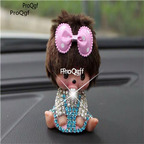 29.9usd Ngryise 1 Set shining mengqiqi we like you car statue small decoration