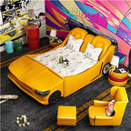 1699usd Ngryise 1 Set children super shining color car shape bedroom bed no mattress