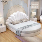 1699usd Ngryise 1 Set children Bell shell style bedroom bed no mattress
