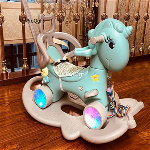 139usd Ngryise 1 Set many color choice Children's lovely swing style horse big toy