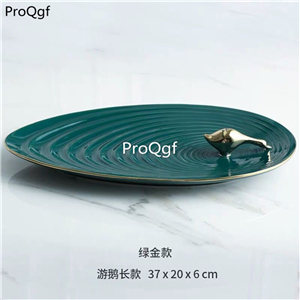 39.9usd Ngryise 1 Set  Nordic ins Fashion style dark green color Fruit snack Plate