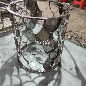 700usNgryise 1 Set fake fish body style luxurious style Minshuku Table silver table color customized