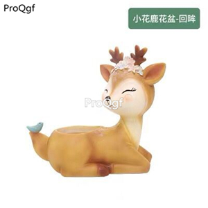 19.9usd Ngryise 1 Set children love deer cute Flower Pot