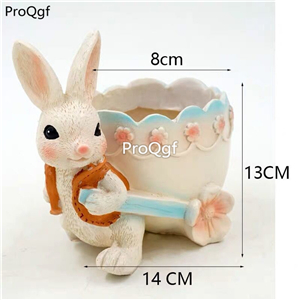 19.9usd Ngryise 1 Set rabbit series friend gift Flower Pot
