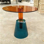 399usd Ngryise 1 Set star like coffee tea Metal Glass Table