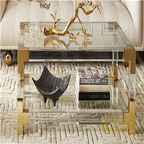 399usd Ngryise 1 set Minshuku transparent acrylic 80*50*43cm table