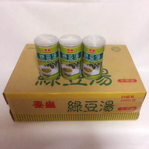泰山緑豆湯 台湾产  泰山绿豆汤 350ml  一箱24瓶-2