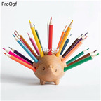 69usd Ngryise 1 set table statue squirrel shape pencel storage box