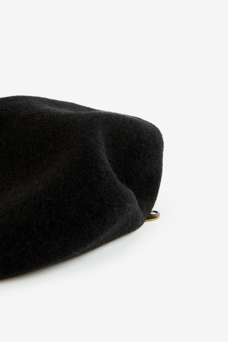 British pure wool felt beret-3