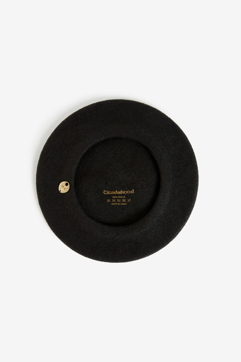 British pure wool felt beret-4