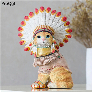 69usd Ngryise 1 set home indonesia series cat statue