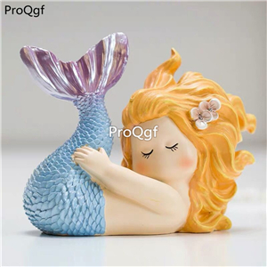 69usd Ngryise 1 set home pretty fish girl statue